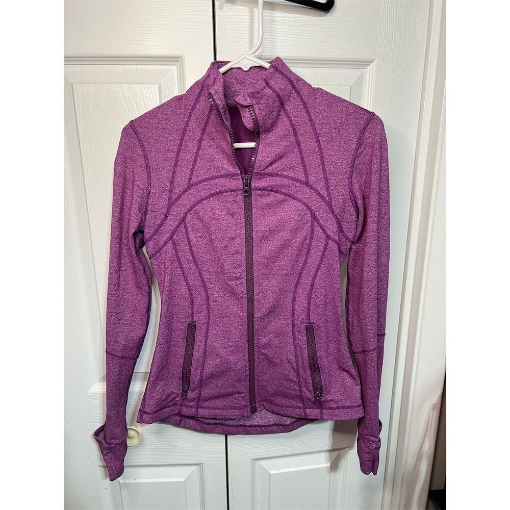 Lululemon Define Jacket Women's Size 6 Heathered Purple Activewear